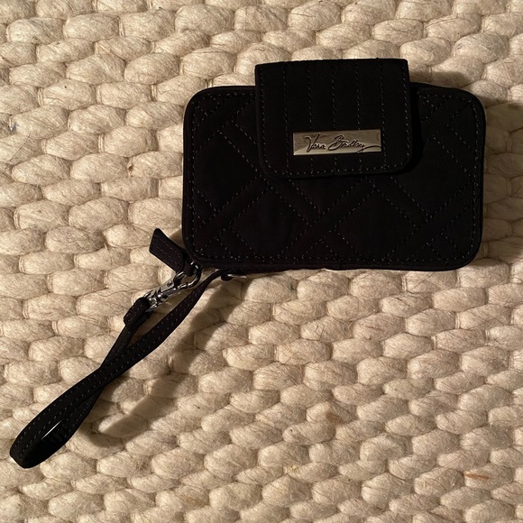 Vera Bradley Handbags - Vera Bradley black quilt wristlet.